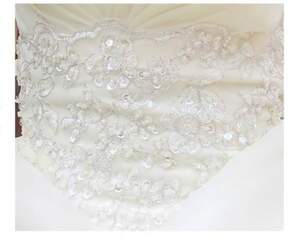 Strapless Beads Embellished Wedding Dress