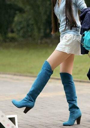 Fashion Pure Color High Boots