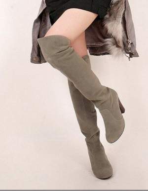 Fashion Pure Color High Boots