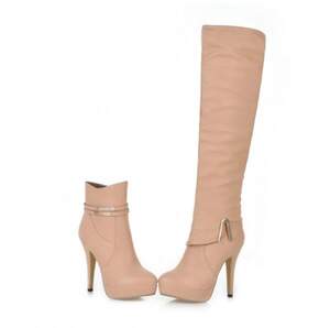 Casual Vogue Dual Wear Metal Embellished High-heeled Adjustable Boots