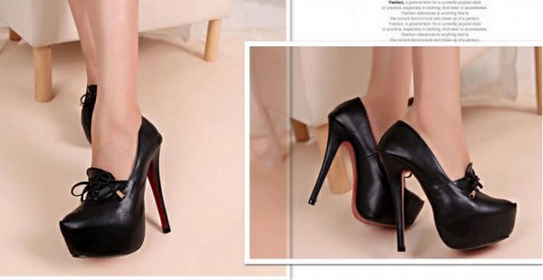 Pure Colour High-heeled Shoe