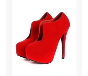 Special Slashed Design Pure Colour High-heeled Shoe