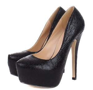 Pure Color Waterproof High Heel Shoes