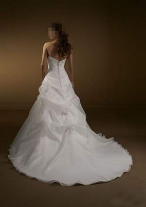 Floral Embellished Wedding Dress