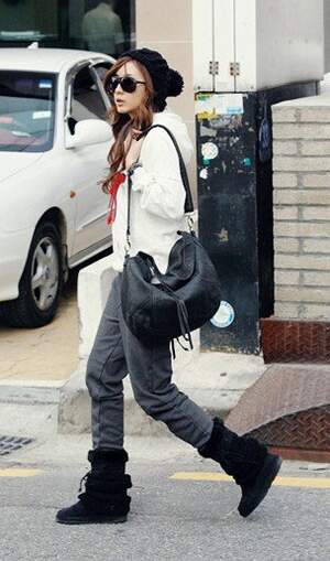 Hooded Tracksuit White&Gray